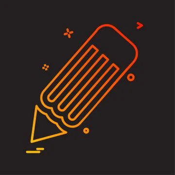 Pencil icon design vector Stockillustratie