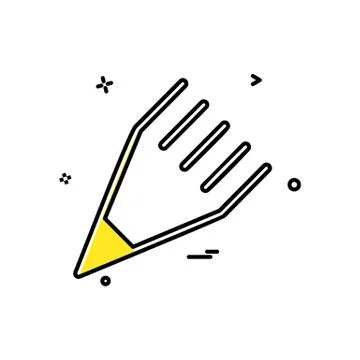 Pencil icon design vector イラスト素材