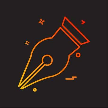 Pencil icon design vector Illustrazione stock