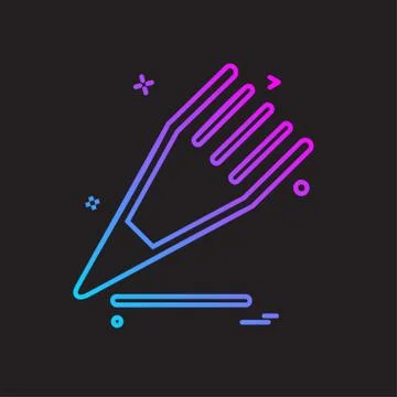 Pencil icon design vector Stockillustratie