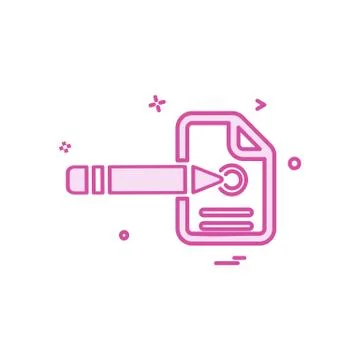 Pencil icon design vector イラスト素材