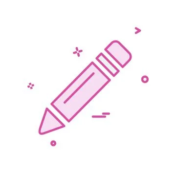 Pencil icon design vector Stock Illustration