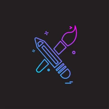 Pencil icon design vector Stockillustratie