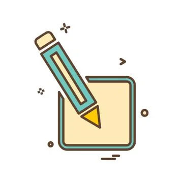 Pencil icon design vector イラスト素材