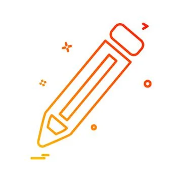 Pencil icon design vector イラスト素材