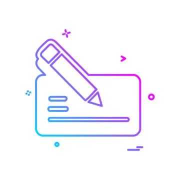 Pencil icon design vector 스톡 일러스트