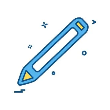 Pencil icon design vector Stockillustratie