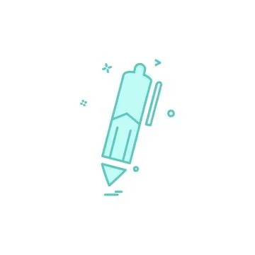 Pencil icon design vector Illustrazione stock