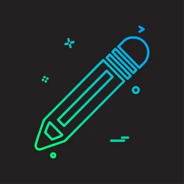Pencil icon design vector イラスト素材