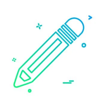 Pencil icon design vector Stockillustratie