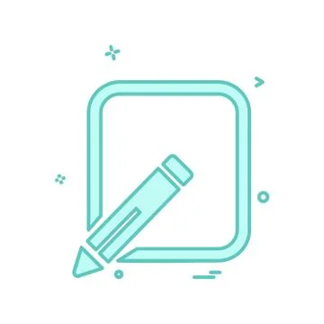 Pencil  icon design vector Illustrazione stock