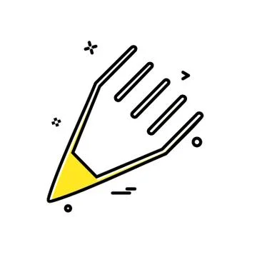 Pencil icon design vector Stockillustratie