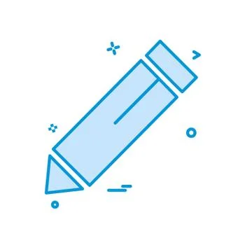 Pencil icon design vector Stock Illustration