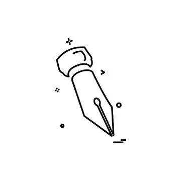 Pencil icon design vector Illustrazione stock