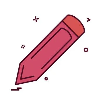 Pencil icon design vector Stock Illustration