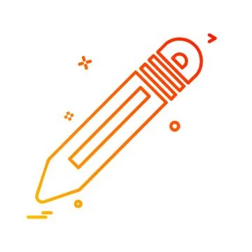 Pencil icon design vector Stockillustratie