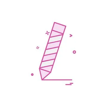 Pencil icon design vector Stock Illustration