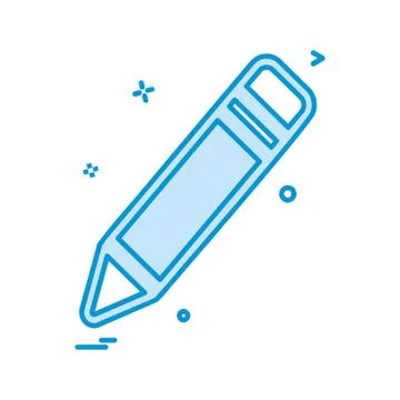 Pencil icon design vector Illustrazione stock