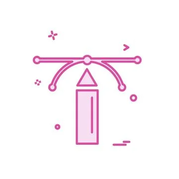 Pencil icon design vector 库存插图