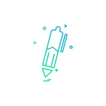 Pencil icon design vector Stockillustratie