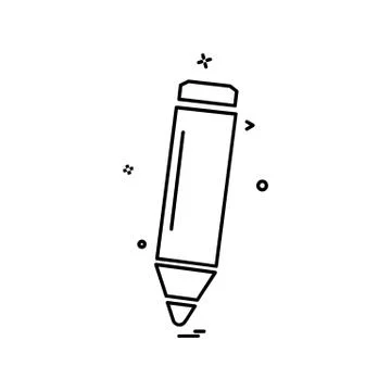 Pencil icon design vector Stockillustratie