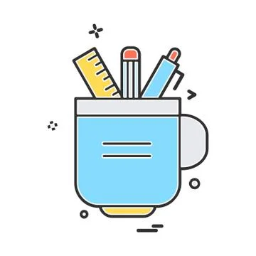 Pencil icon design vector イラスト素材