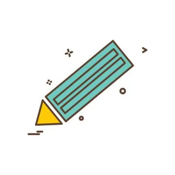 Pencil  icon design vector Stockillustratie