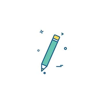 Pencil icon design vector 스톡 일러스트
