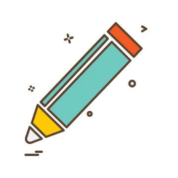Pencil icon design vector イラスト素材