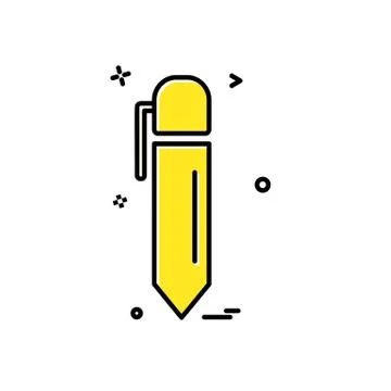 Pencil icon design vector イラスト素材