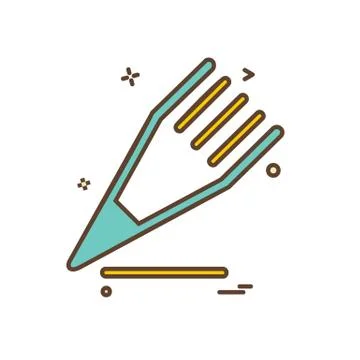 Pencil icon design vector イラスト素材