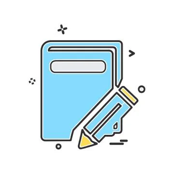 Pencil icon design vector Stockillustratie