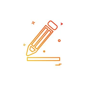 Pencil icon design vector イラスト素材