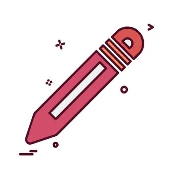 Pencil icon design vector イラスト素材