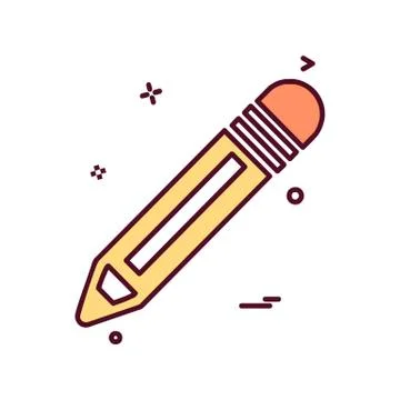 Pencil icon design vector Stockillustratie