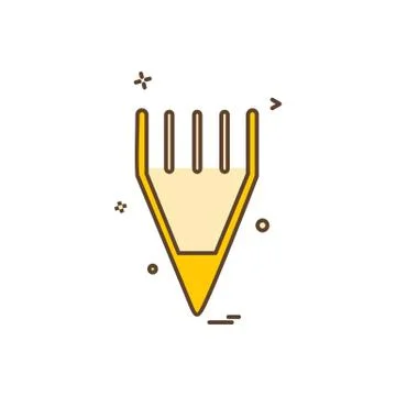 Pencil icon design vector Stock Illustration