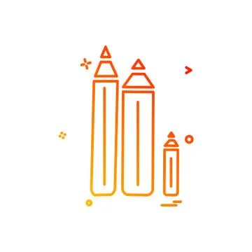 Pencil icon design vector Stockillustratie