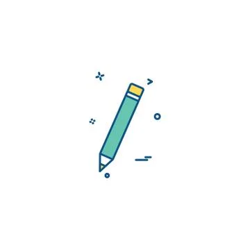 Pencil icon design vector Stockillustratie