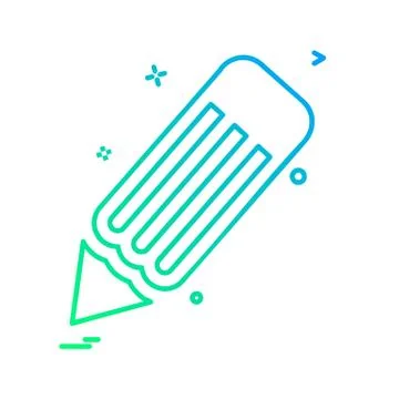 Pencil icon design vector イラスト素材