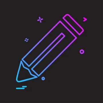 Pencil icon design vector Stockillustratie