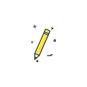 Pencil icon design vector Stockillustratie