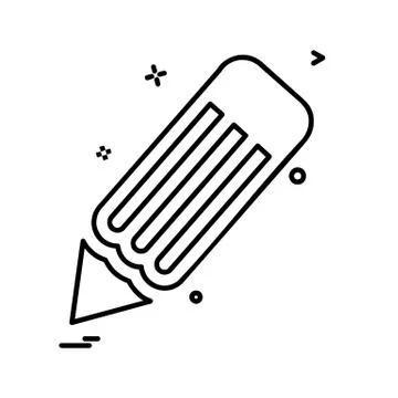Pencil icon design vector Stockillustratie