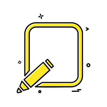 Pencil  icon design vector イラスト素材