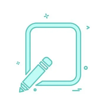 Pencil  icon design vector Stock Illustration