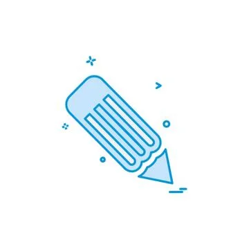 Pencil icon design vector Stock Illustration