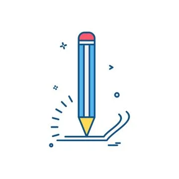 Pencil icon design vector Stockillustratie
