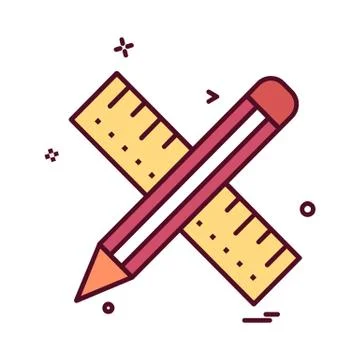 Pencil icon design vector イラスト素材