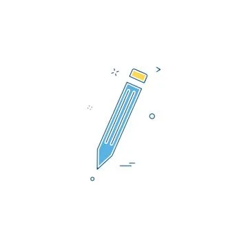 Pencil icon design vector イラスト素材