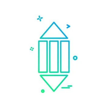 Pencil icon design vector Stock Illustration