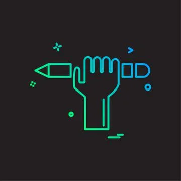 Pencil icon design vector Stockillustratie